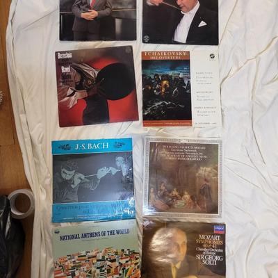Lot of 8 vinyl lps classical and world music