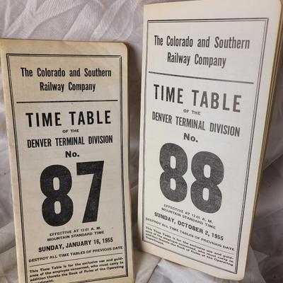 The Colorado and Southern Railway Company timetables
