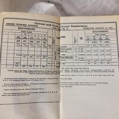 The Colorado and Southern Railway Company timetables