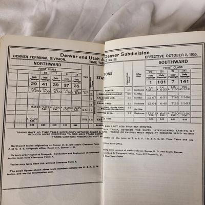 The Colorado and Southern Railway Company timetables
