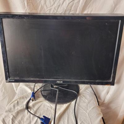 23" Asus monitor with stand, power cord and vga cord