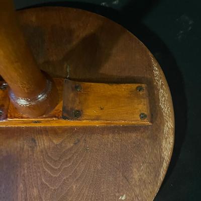Two Wooden Side Tables Includes Unique Drop Leaf (D-MG)
