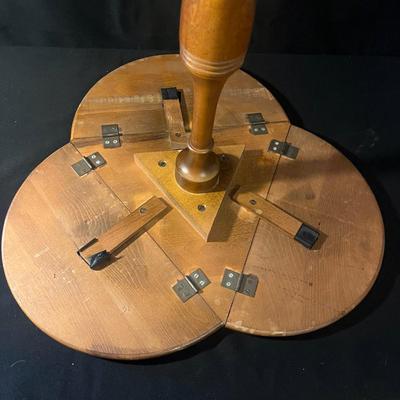 Two Wooden Side Tables Includes Unique Drop Leaf (D-MG)