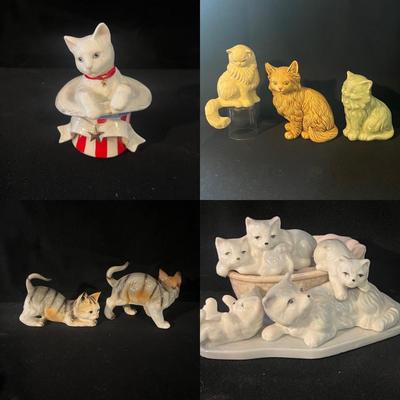 Lenox Porcelain 4th of July Cat & More Ceramic Cats (LR-MG)