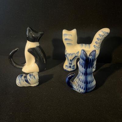 Lenox Porcelain 4th of July Cat & More Ceramic Cats (LR-MG)