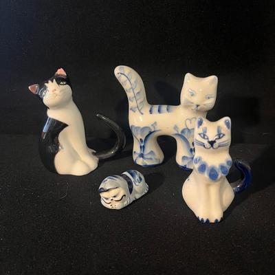Lenox Porcelain 4th of July Cat & More Ceramic Cats (LR-MG)
