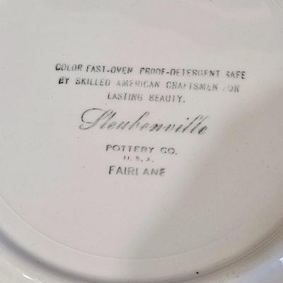 Mountain Wood Stoneware and other Floral Plates (LR-DW)