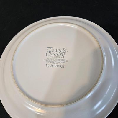 Mountain Wood Stoneware and other Floral Plates (LR-DW)