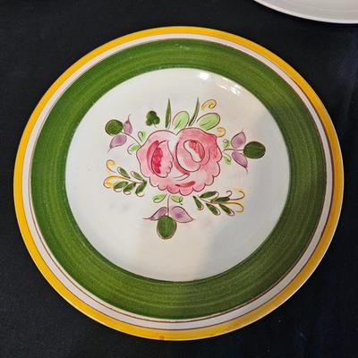 Mountain Wood Stoneware and other Floral Plates (LR-DW)