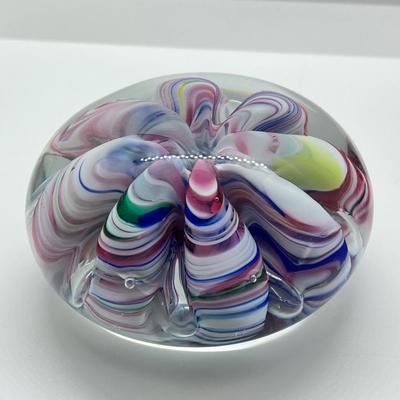 LOT 1K: Trio of St. Clair Glass Paperweights