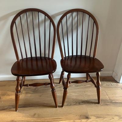 Four Spindle Back Windsor Chairs (LR-MG)