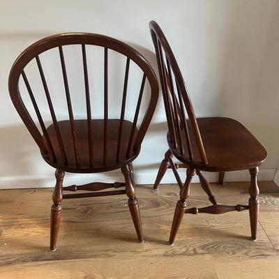 Four Spindle Back Windsor Chairs (LR-MG)