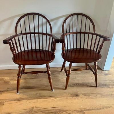 Four Spindle Back Windsor Chairs (LR-MG)