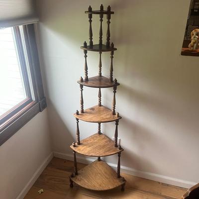 Six Tier Wooden Corner Shelf (LR-MG)