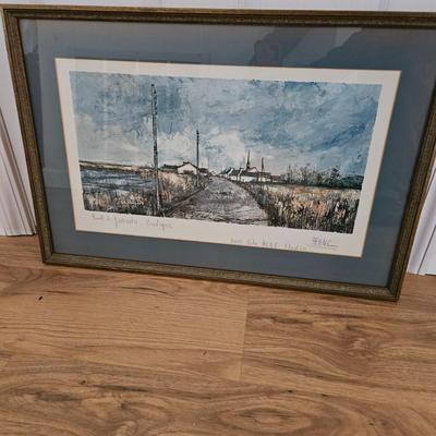 Pencil Signed and Framed Lithograph (UB-DW)