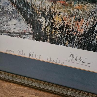 Pencil Signed and Framed Lithograph (UB-DW)