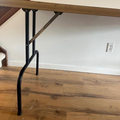 Sturdy Veneered Top Folding Table (LR-MG)