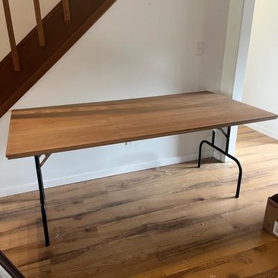 Sturdy Veneered Top Folding Table (LR-MG)
