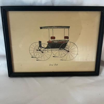 Framed Equestrian & Amish Artwork - Jay McVey, â€˜Off to the racesâ€™ & More (UC-MG)
