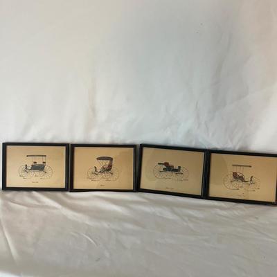 Framed Equestrian & Amish Artwork - Jay McVey, â€˜Off to the racesâ€™ & More (UC-MG)
