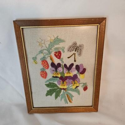 Vintage Framed Fiber Art (UB-DW)