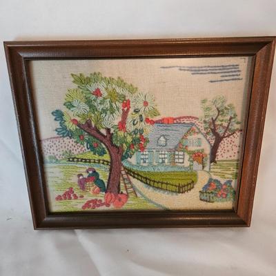 Vintage Framed Fiber Art (UB-DW)