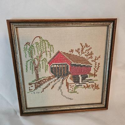 Vintage Framed Fiber Art (UB-DW)