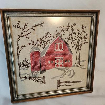 Vintage Framed Fiber Art (UB-DW)