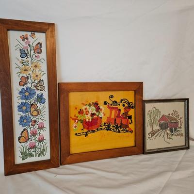 Vintage Framed Fiber Art (UB-DW)