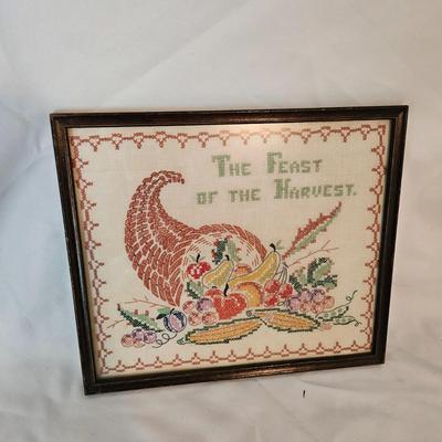 Vintage Framed Fiber Art (UB-DW)