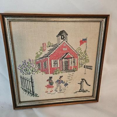 Vintage Framed Fiber Art (UB-DW)