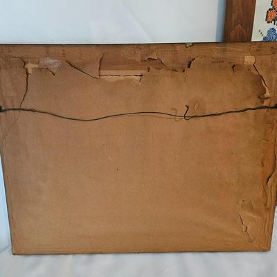 Vintage Framed Fiber Art (UB-DW)