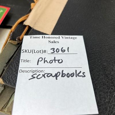 Scrapbooks ephemera and Photo albums.