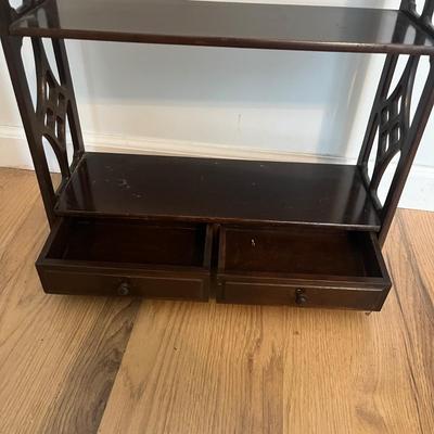 Vintage Beveled Mirror & Three Tier Shelf (UC-MG)