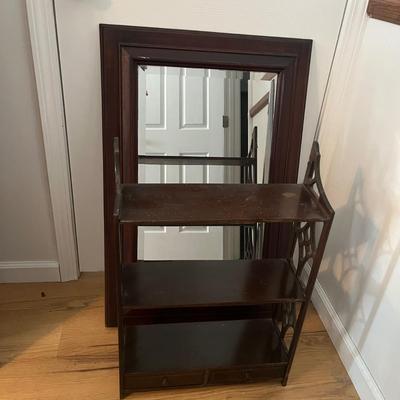 Vintage Beveled Mirror & Three Tier Shelf (UC-MG)