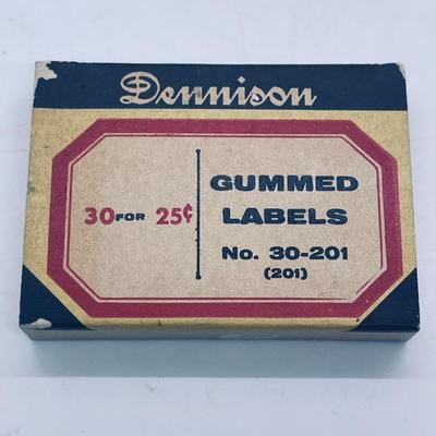 Vintage Dennison Gummed Labels No. 30-201