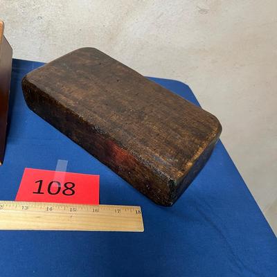 Antique tray & candle holder