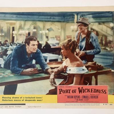 Port of Wickedness original 1954R  vintage lobby card
