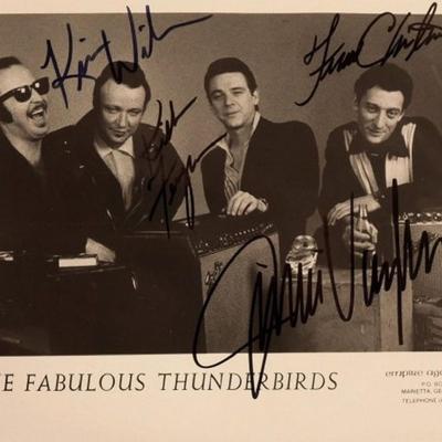 The Fabulous Thunderbirds signed promo photo 
