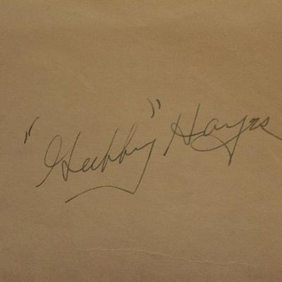 Hopalong Cassidy's Gabby Hayes signature slip 