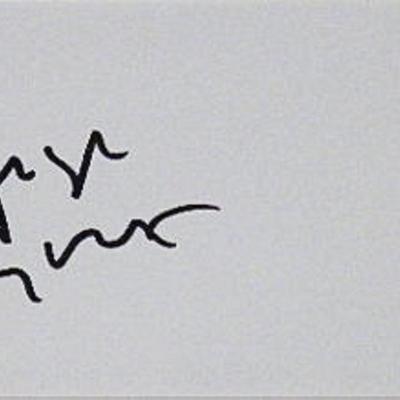 Hugh Grant signature slip 