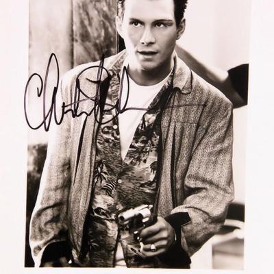 Christian Slater signed photo