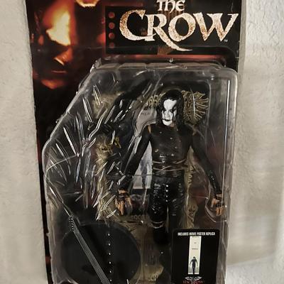 The Crow Eric Draven action figure set with bonus movie poster replica