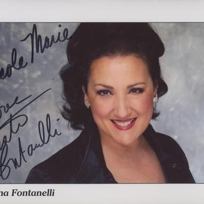Christina Fontanelli signed photo