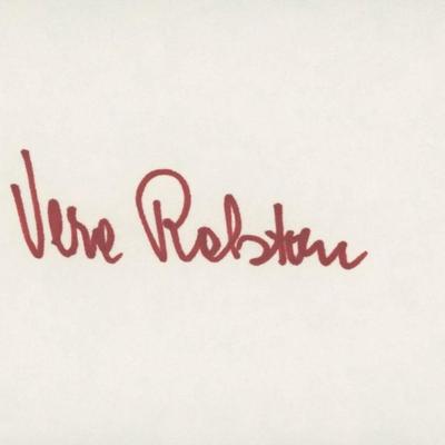 Vera Ralston signature cut