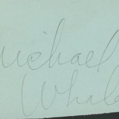 Michael Whalen signature cut