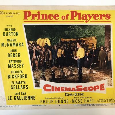 Prince of Players  original 1955 vintage lobby card