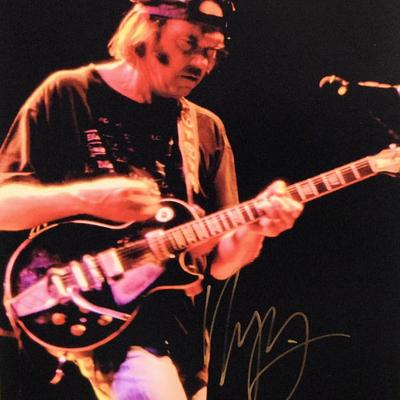 Neil Young signed photo 