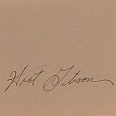 Rodeo star Hoot Gibson signature slip 