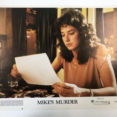 Mike's Murder original 1983 vintage lobby card